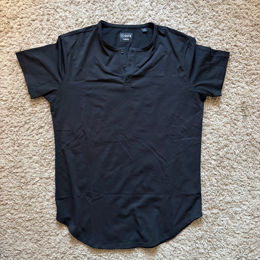 Cuts Clothing Black Casual Button Down Shirt